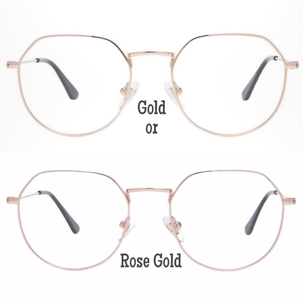DIFF James Blue Light Glasses Gold & Rose Gold